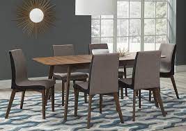 We've been buying furniture for years from here always a pleasant experience! Natural Walnut Dining Table W 6 Side Chairs Best Buy Furniture And Mattress