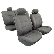 Waterproof Canvas Gray Car Seat Covers