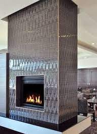 Mosaic Tile Fireplace Tiled Fireplace