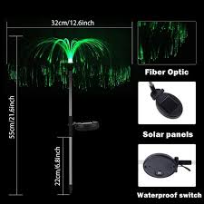 Solar Garden Lights Fiber Optic