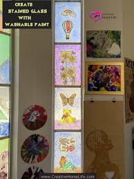 Stained Glass With Washable Paint
