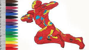 The best of the 'captain america: Ironman In Captain America The Civil War Coloring Pages Sailany Coloring Kids Youtube