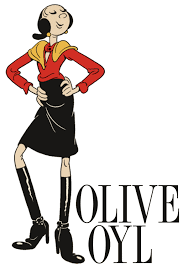 olive oyl reports for fashion duty