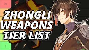 This weapon plays a big role in combat this weapon plays a big role in combat and each has its own benefits and drawbacks. Best Weapons For Zhongli Zhongli Weapon Tier List Genshin Impact Youtube
