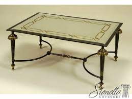 Reverse Painted Glass Top Coffee Table