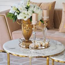 Glamour Coffee Table Modern Gold With