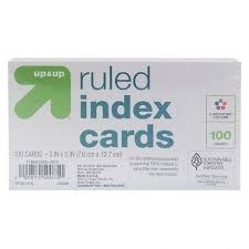 Shop target for index cards you will love at great low prices. Index Cards Ruled 3 X 5 100ct Up Up Index Cards College Checklist Teaching Supplies