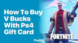 how to v bucks with a ps4 gift card