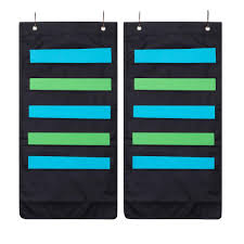 Hanging File Organizer 5 Pocket Okroo Wall Organizer For Files Papers Bills And More Ideal For Use In Classroom Office