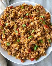 crockpot ground beef spanish rice fit