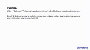Solved Sodium Bicarbonate And