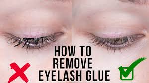 beauty hack remove eyelash glue huge