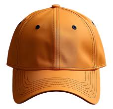 plain orange hat design with front view