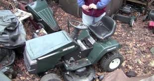 Open the gasoline tank and make sure the mower has fuel. Starting The Green Craftsman Lt4000 April 2011 Lawn Mower Craftsman Riding Mower