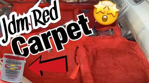 red carpet diy rustoleum red paint job