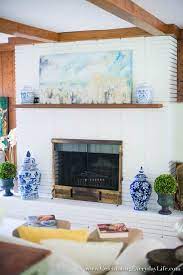 How To Paint A Brick Fireplace