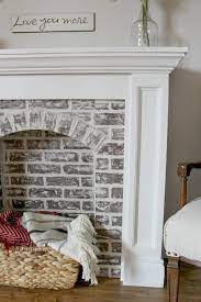How To Diy A Faux Brick Fireplace And