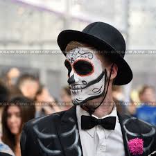 carnival sugar skull makeup man