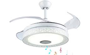 Shop ceiling fans online or locate a dealer near you! Amazon Com Morechange 42 Smart Bluetooth Ceiling Fans With Lights And Remote Control Retractable Modern Led Chandelier Fan Lighting With Speaker Play Music 7 Colorful Dimmable Fixture For Bedroom Living Room Kitchen Dining