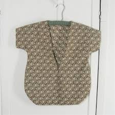 Vintage Dress Clothespin Bag W Crochet