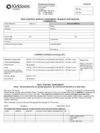 Pest Control Contract Proposal Template Free Excel Templates