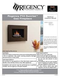 Regency P33 Sunrise Gas Fireplace