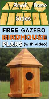 Bird House Plans Gazebo Nesting Box
