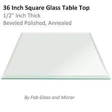 Fab Glass And Mirror 36 Clear Square 1