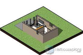 1 Bedroom House Plan 1 Room House