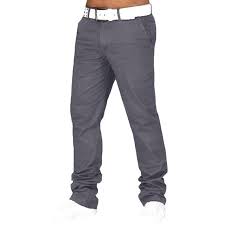 Chino Mens Casual Regular Trousers Business Cargo Pants