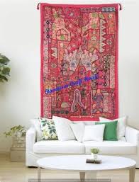 Vintage Patchwork Tapestry Indian Hand