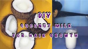 diy coconut milk hair rinse for