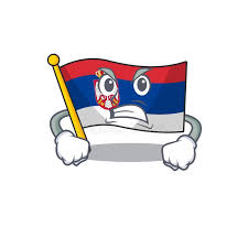 Angry Flag Serbia Mascot Shaped on Cartoon Stock Vector - Illustration of  cute, cartoon: 158313714