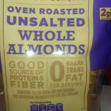 oven roasted unsalted whole almonds