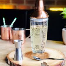 Copper Glass Cocktail Shaker