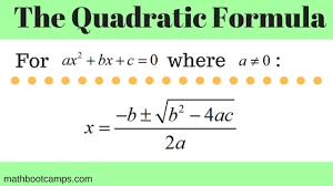 Quadratic Formula And Examples