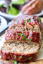 this whole30 and paleo meatloaf is packed with clic flavors and topped with whole30 ketchup sweetened