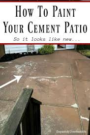 how to paint concrete patio makeover