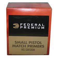 Federal 100M Small Pistol Match Primers (Box of 1,000) - Precision Reloading