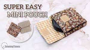 no zipper small pouch sewing tutorial