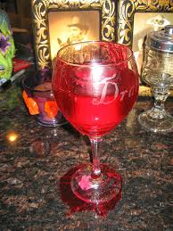 Vlad Dracul Blood Wine Glass Candle
