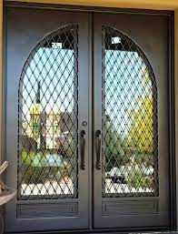 Wrought Iron Double Entry Doors