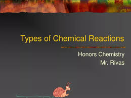 Ppt Types Of Chemical Reactions