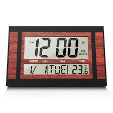 Digital Wall Clock Lcd Number Time