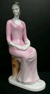 473 x 711 jpeg 77 кб. Rare Expressive Hungarian Porcelain Hollohaza Art Deco Sitting Woman Figurine Ebay