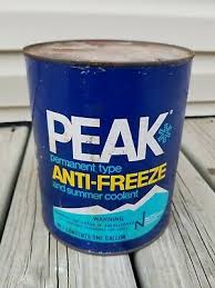 Vintage Peak Antifreeze Coolant Advertising Bubble Glass