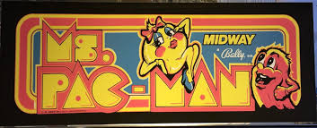 ms pacman pac man arcade marquee 23