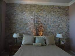 Mosaic Tile Wall Modern Bedroom