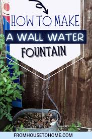 Diy Wall Water Fountain How To Make An