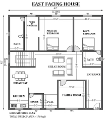 42 X42 East Facing House Plan As Per